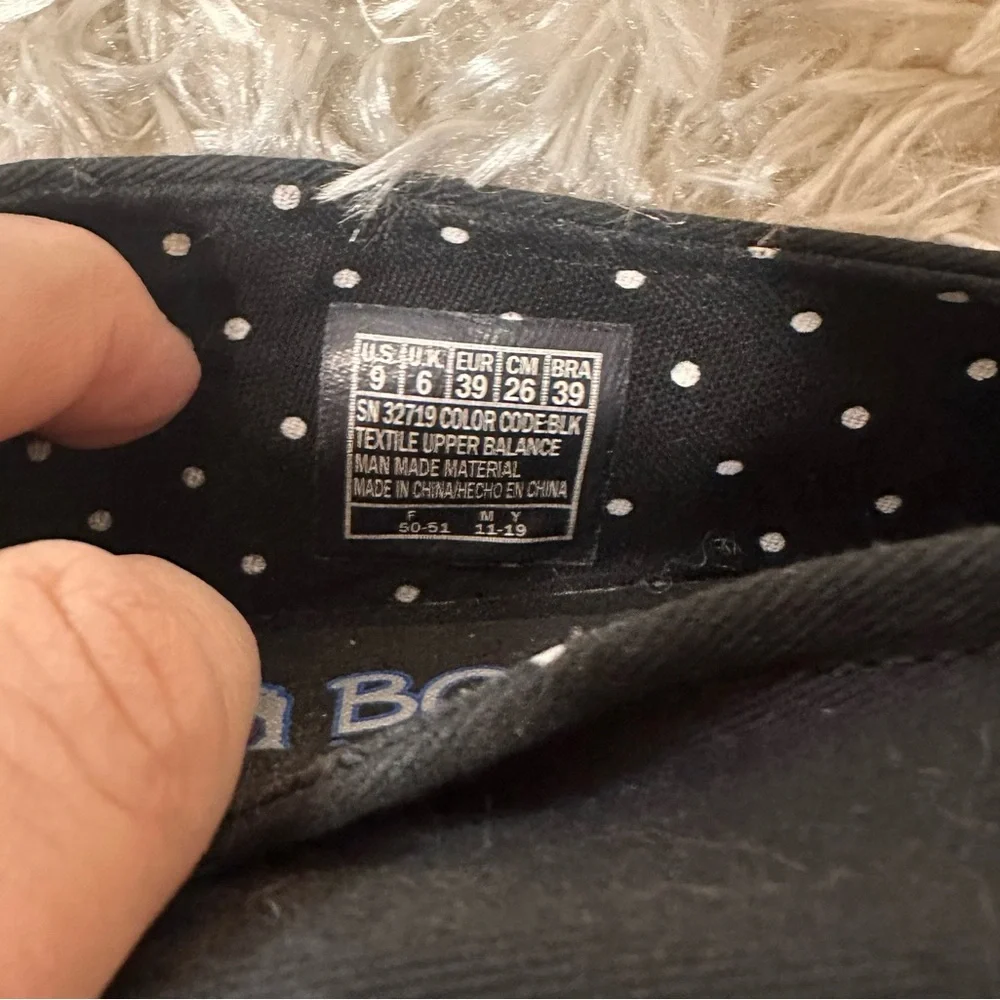 BOBS from Skechers Breeze Black Espadrille Slip-On Flats Women's Size 9